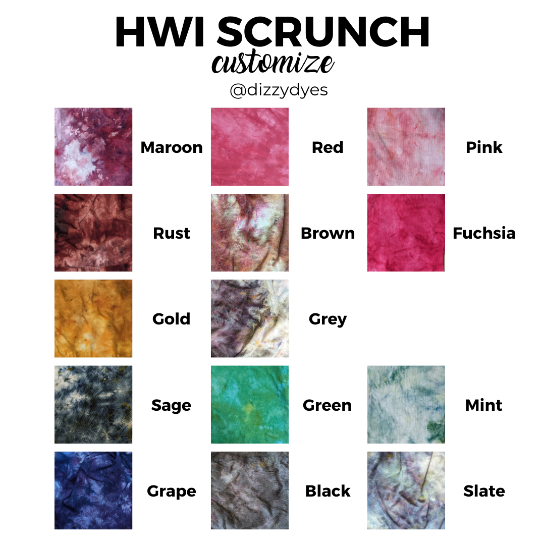 Green Tie Dye Beanie: HWI Scrunch