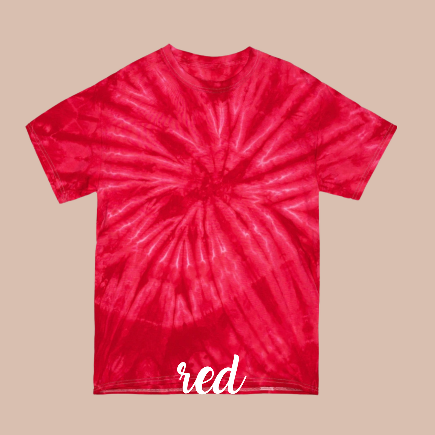 Red Tie Dye T-Shirt~ VAT Spiral